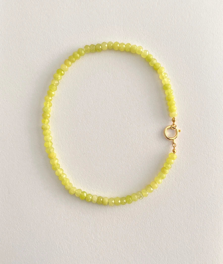 Colored Semi-precious Stone Fashion Necklace 5*8 Cut Natural Stone Beaded Necklace For women, Luxury Handmade  Jewelry