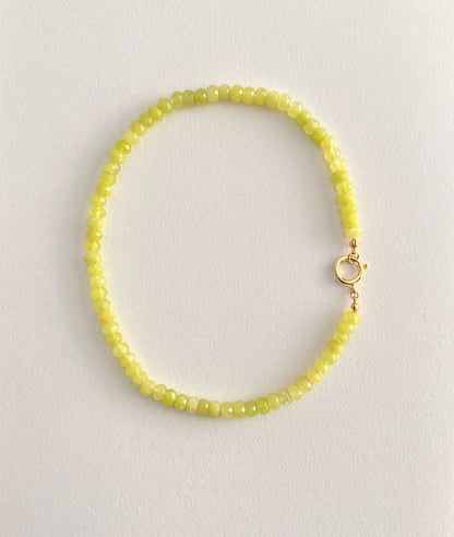 Colored Semi-precious Stone Fashion Necklace 5*8 Cut Natural Stone Beaded Necklace For women, Luxury Handmade  Jewelry