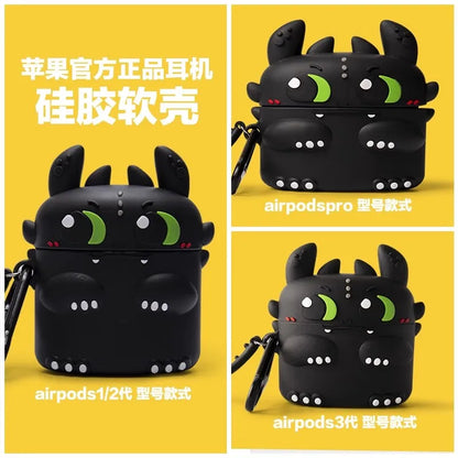 Dragon For Airpods 1 2 3 4 Pro Pro 2 Pro 3 Cute Silicone Earphone Case Accessories Cover