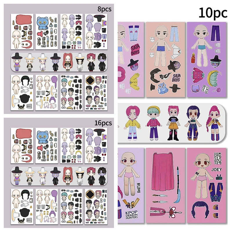 Kpop Demon Coil Notebook Anime Huntrix Book Notebook Decorative Party Gift for Guest Birthday Party Supplies Kpop Warrior