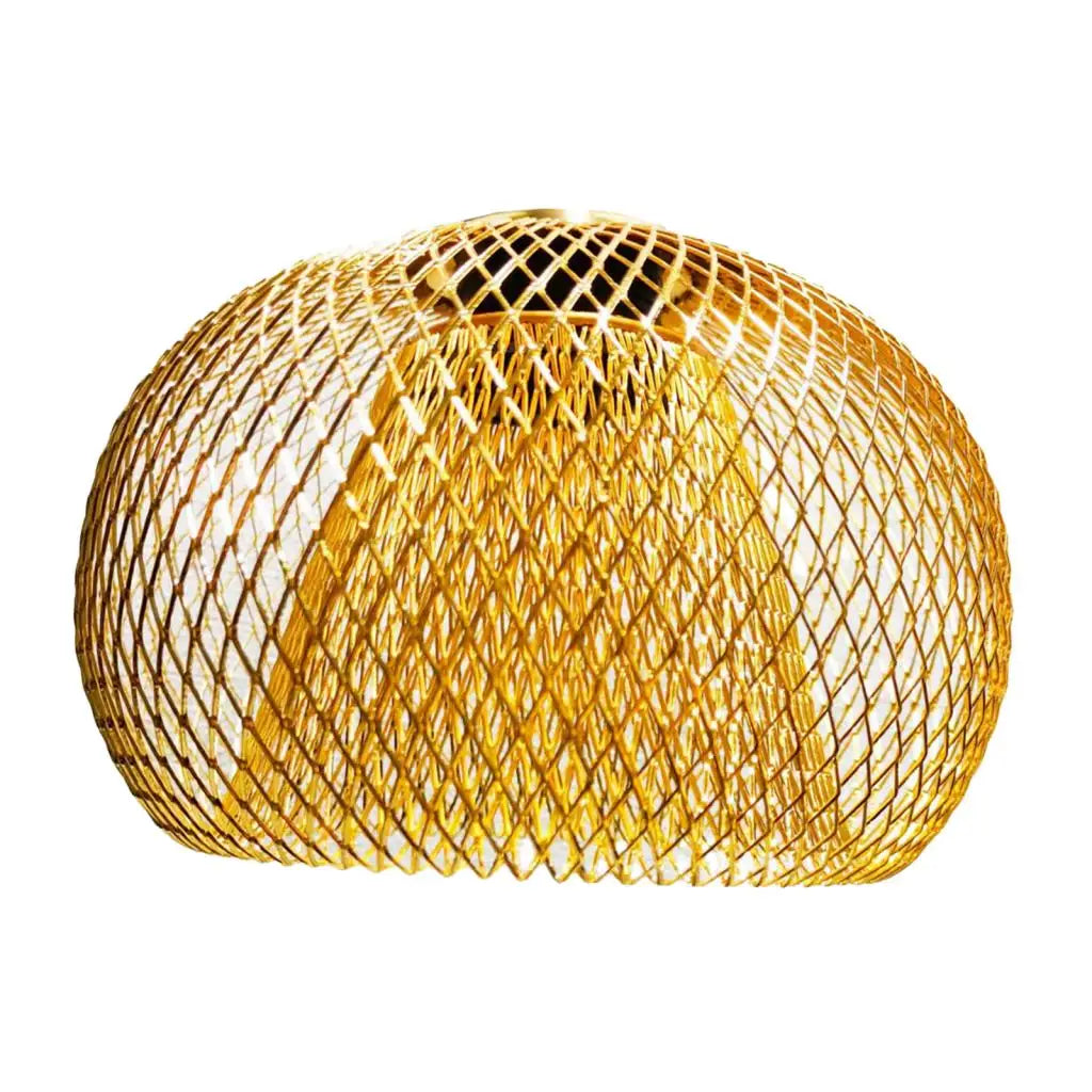 Metal Wire Pendant Lamp Shade Ceiling Light Shade Chandelier Cover Cage Guard for Home Teahouse Dining Room Cafe Hallway