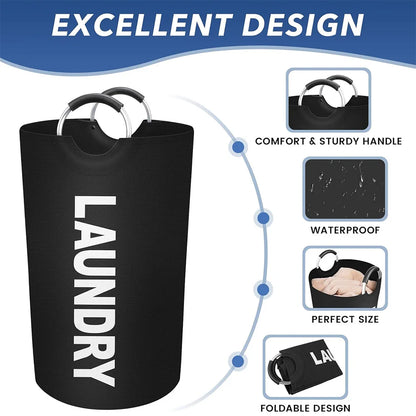 82L Dirty Clothes Basket Large Capacity Foldable Laundry Basket Clothes Storage Basket Multifunction for Laundry Room Dorm
