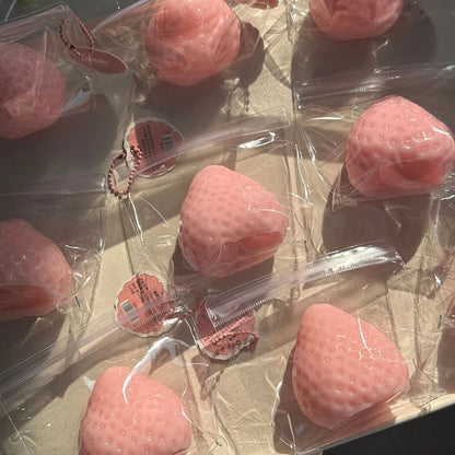 Strawberry Taba Squishy Fidget Toy - Slow Rebound Stress Relief Toy for Kids, Adults, Office & Party Favors - Squeeze Gift