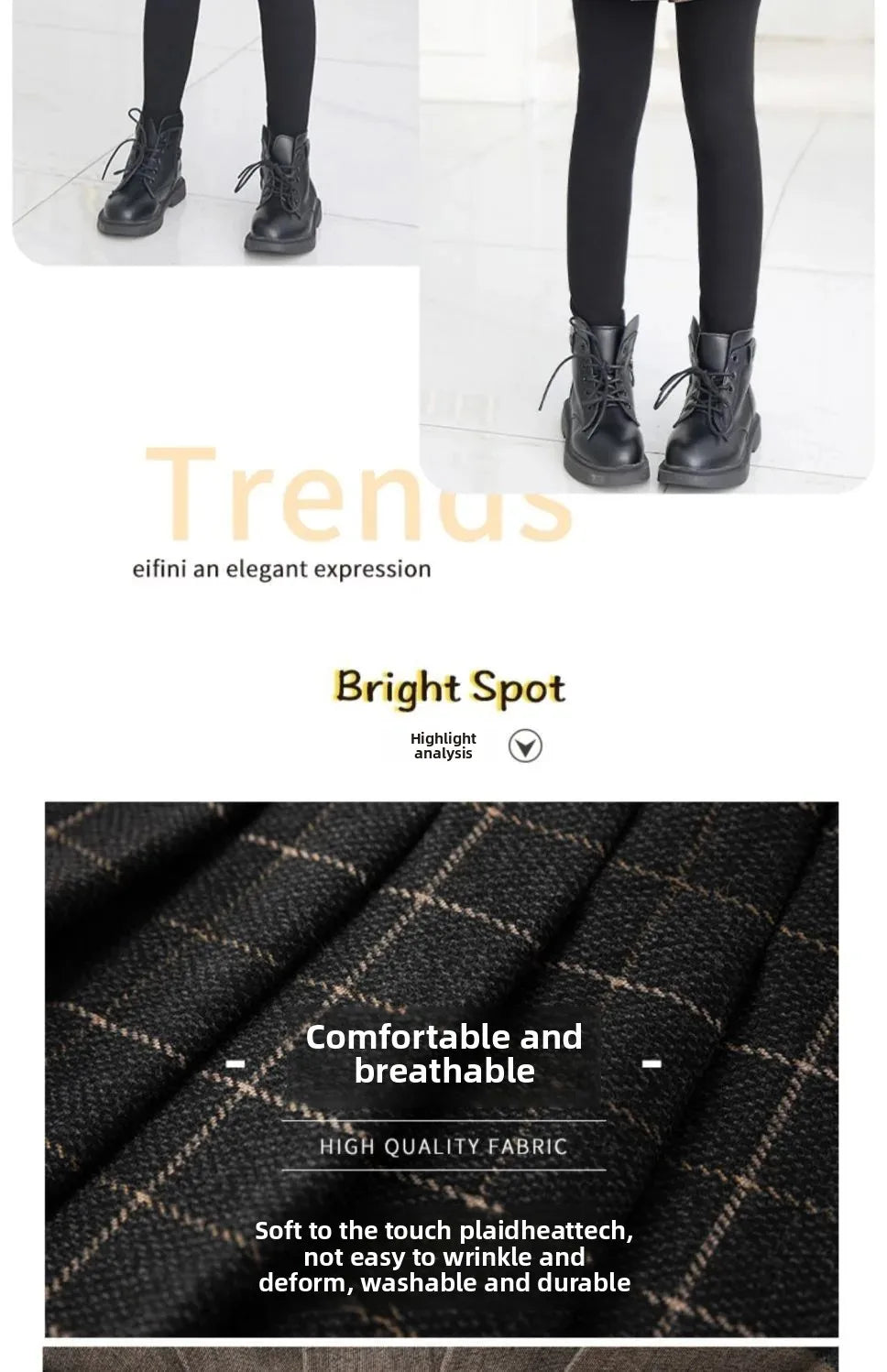 Girls Fleece Skort - Thickened Winter Leggings with Poodle Skirt | Warm Autumn & Winter Bottoms