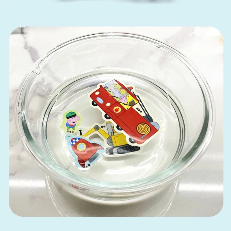 Peppa Pig Jelly Sticker Book Children's Cartoon Sticker Sticker 3-6 Year Old Girl Sticker Quiet Book Educational Toys