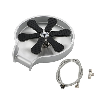 Stainless Steel Cup Washer Bar Glass Rinser Automatic High Pressure Glass Cup Washer Kitchen Sink Beer Milk Tea Cup Cleaner