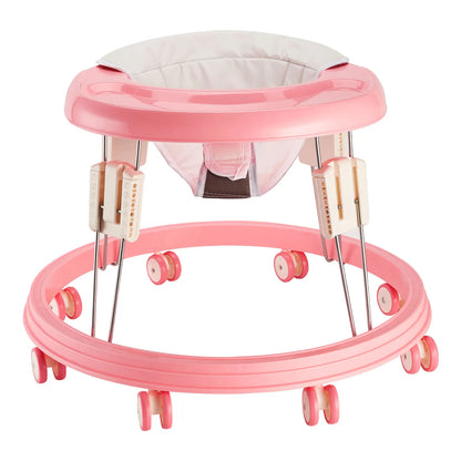Baby Walker, Foldable Multi-Function Anti-Rollover Walker with Brake Design, 5 Level Height Adjustable, Baby Walkers