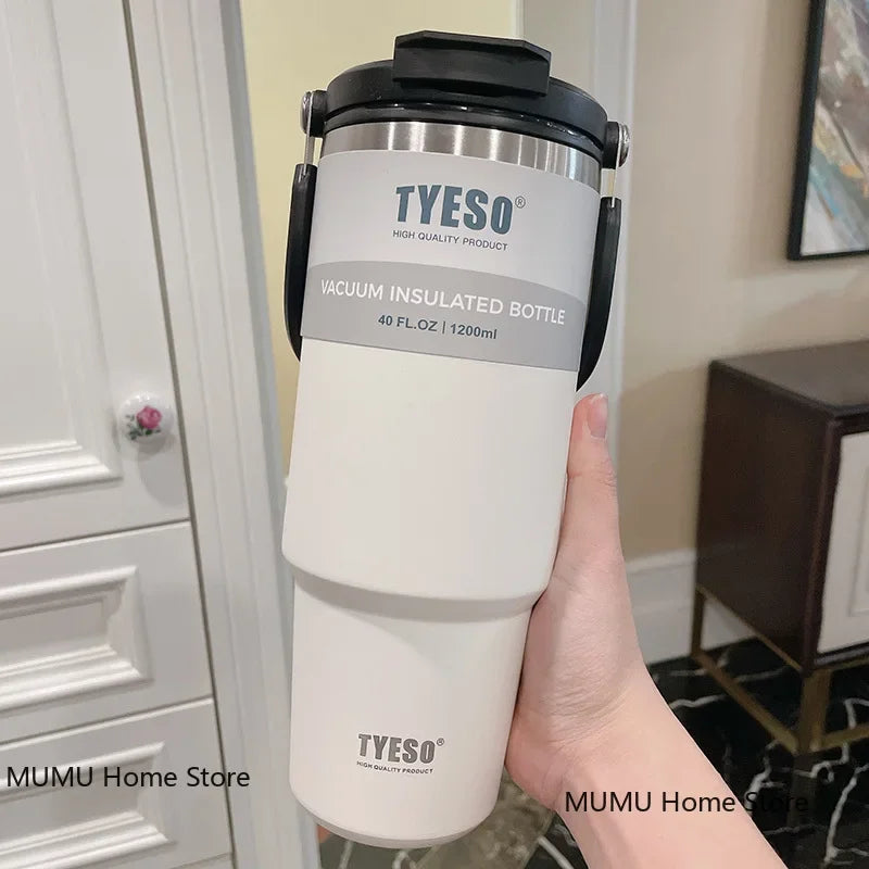 Tyeso Tumbler Coffee Cup Stainless Steel Vacuum Thermal Insulated Mug Large Capacity Double Drink Car Water Bottle Travel Mug