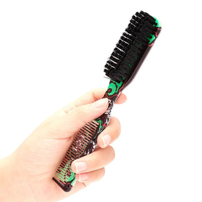 Barbershop Double Sided Brush Professional Face Neck Broken Hair Cleaning Brush Men Beard Styling Comb Salon Home Tools Supplies