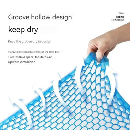 Car Seat Cushion Breathable Cool Gel Cooling Pad Universal Car Honeycomb Butt Pad Car Home Office Chair Cushion