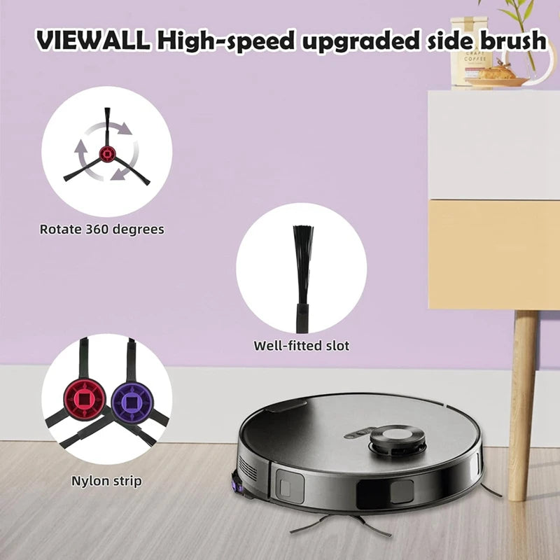 JDZD Accessories Kit Replacement For Eureka E10S / E20 Plus Robot Vacuum Cleaner Parts