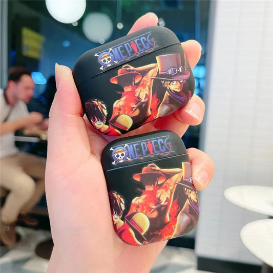 Cartoon One Piece Earphone Case For AirPods Pro Pro2 Bluetooth Wireless Headset Cover for Airpods 1 2 3rd 4 2024 Gifts