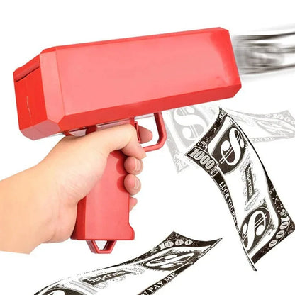 Shoot Money Gun Toy Funny Party Game Shoot Pistol Paper Money Wedding Birthday Christmas Decoration Shooter Throwing Kids Toys