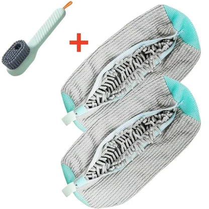 Shoe Washing Machine Bag with Liquid Shoe Brush Set Durable Laundry Shoe Bag and Soft Bristle Clean Brush for All Shoes