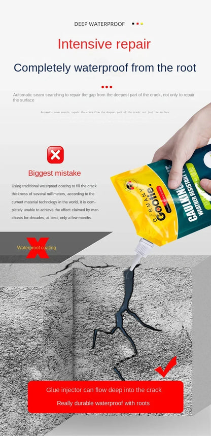 Caulk Roofing Waterproof Sealant  Angle Crack Repair Cement Durable Plugging Material Leak Fixing Maintenance Easy-Use Solution