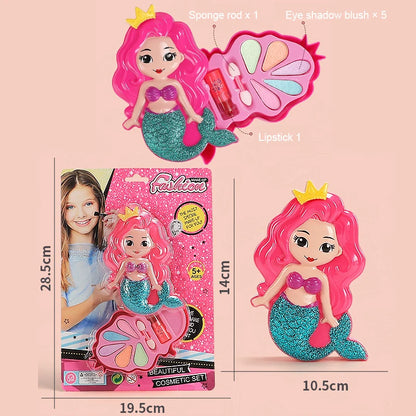 Girls Make Up Set Toys Beauty Makeup Tools Children Pretend Play Toys Safe Non Toxic Dressing Cosmetic Nail Polish Toys Gifts