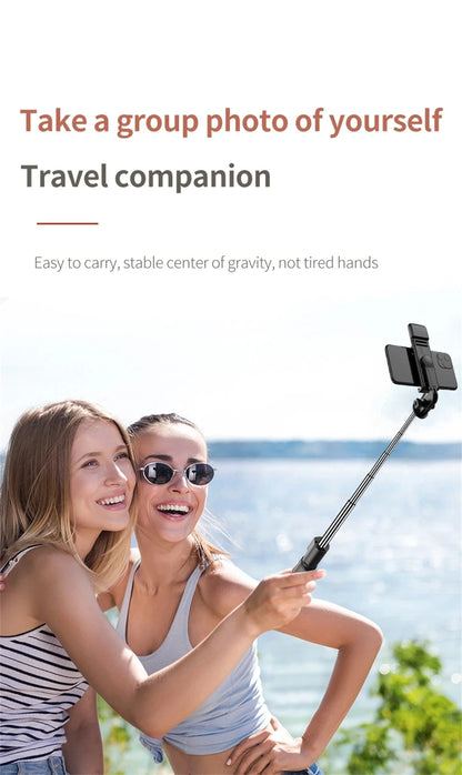 FGCLSY Selfie Stick Tripod with light Extendable Wireless Bluetooth Remote Portable Smartphone Stand Mount For iOS Android Phone