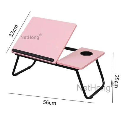 Folding Laptop Table Stand Bed Tray Sofa Lap Portable Computer Desk Breakfast UK