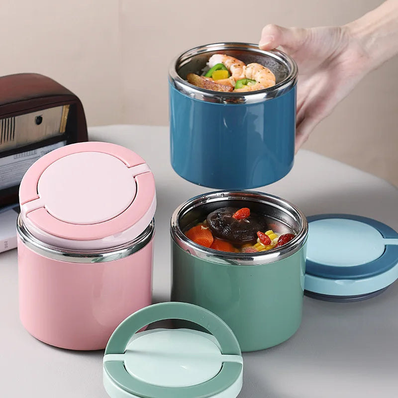 Stainless Steel Insulated Food Jar 630ml/1000ml - Thermal Lunch Box Container for Hot & Cold Food, Kids & Adults