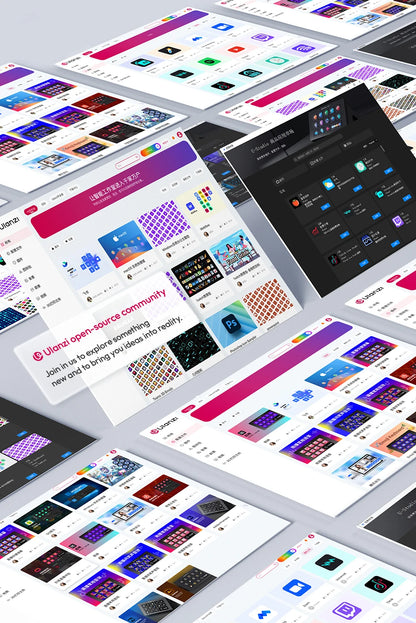 Ulanzi D200 Stream Deck Keyboard 13 LCD Keys All Customizable for Gaming Boardcast Livestreaming Office Content Creation YouTube