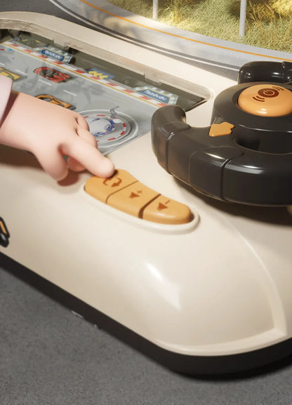 2024 Racing Adventure Children'S Steering Wheel Electric Desktop Game Console Evasion Simulation Driving Toy