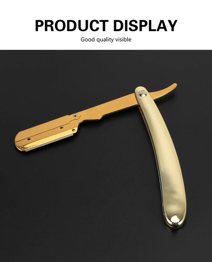 Professional Barber Razor Folding Shaving Knife Manual Beard Beard Cut Razors Holder For (No Shaving Blade) Salon Removal Tools