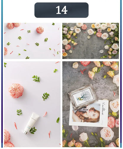 3D Double Sided Photography Backdrops 57*87cm Photos Background Props Product Food Photo Decoration Accessories Wallpaper