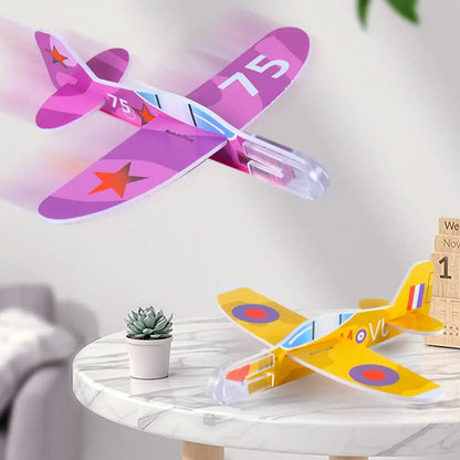 10/100Pcs Kids Party Supplies DIY Multicolor Foam Airplane Boys Birthday Party Souvenirs Pinata Filler Kindergarten Prize Toys