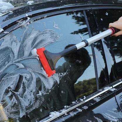 Extendable Aluminum Ice Scraper Snow Brush for Car Windshield Telescopic Extra-long Snow Shovel
