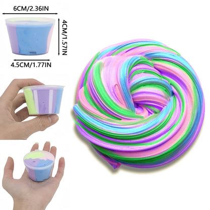 80ml Slime Fluffy Supplies Toys Soft DIY Clay Light Plasticine Putty Playdough Lizun Polymer Modelling Charms Slime Putty Toys
