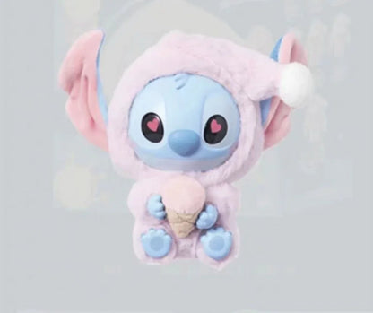 HEISSER Sale!! Stitch Blind Box Bag „Eat Some Thing Before Sleep“-Serie Vinyl-Anhänger, süße Puppe, Überraschungsbox, flauschige Puppe, Geschenk