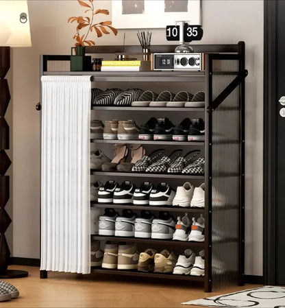 Folding Shoe Racks Multi-storey Simplicity Storage Shelves No Installation Required Strong Load-bearing Capacity Shoe Cabinet