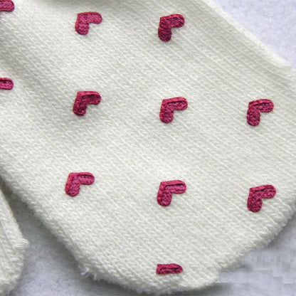 New 1-4Y Kids Gloves Winter Baby Plush Coral Gloves Toddler Full Fingers Cute Mittens Warm Windproof Glove For Boys Girls