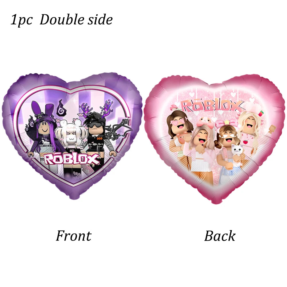 Roblox Game Themed Aluminum Balloons for Kids Birthday Party Decorations Ideal Gifts for Game Lovers Balloon Theme Periphery