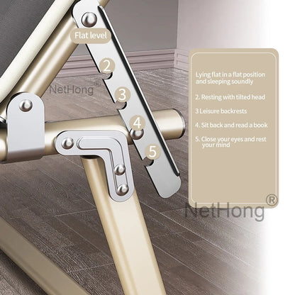 Cot Heavy-Duty Portable Camping Folding Sleeping Bed With Mattress`