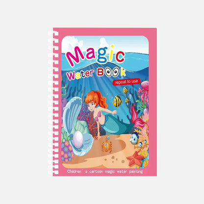 Magic Water Drawing Book for Kids Montessori Children's Reusable Coloring Book Sensory Early Educational Learning Painting Toys