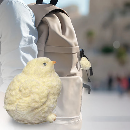 Handmade Plush Simulation Yellow Chicken Stress Relief Toys Handmade Chick Toys Squeezing Pinching Toys Kids Birthday Gift