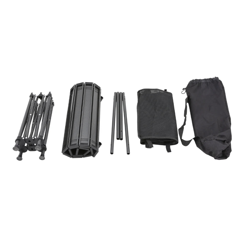 【Breeins】Aluminum Roll-Top Foldable Camp Table with Mesh Shelf