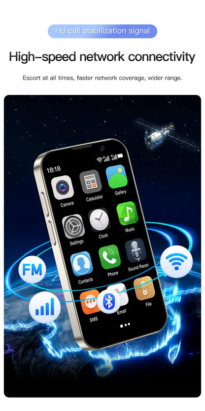 SERVO 16SE Mini Smartphone 16GB ROM Android 9.0 Wifi Dual SIM Standby Play Store 3G WCDMA 3.0"Little Smart Cellphone New Version