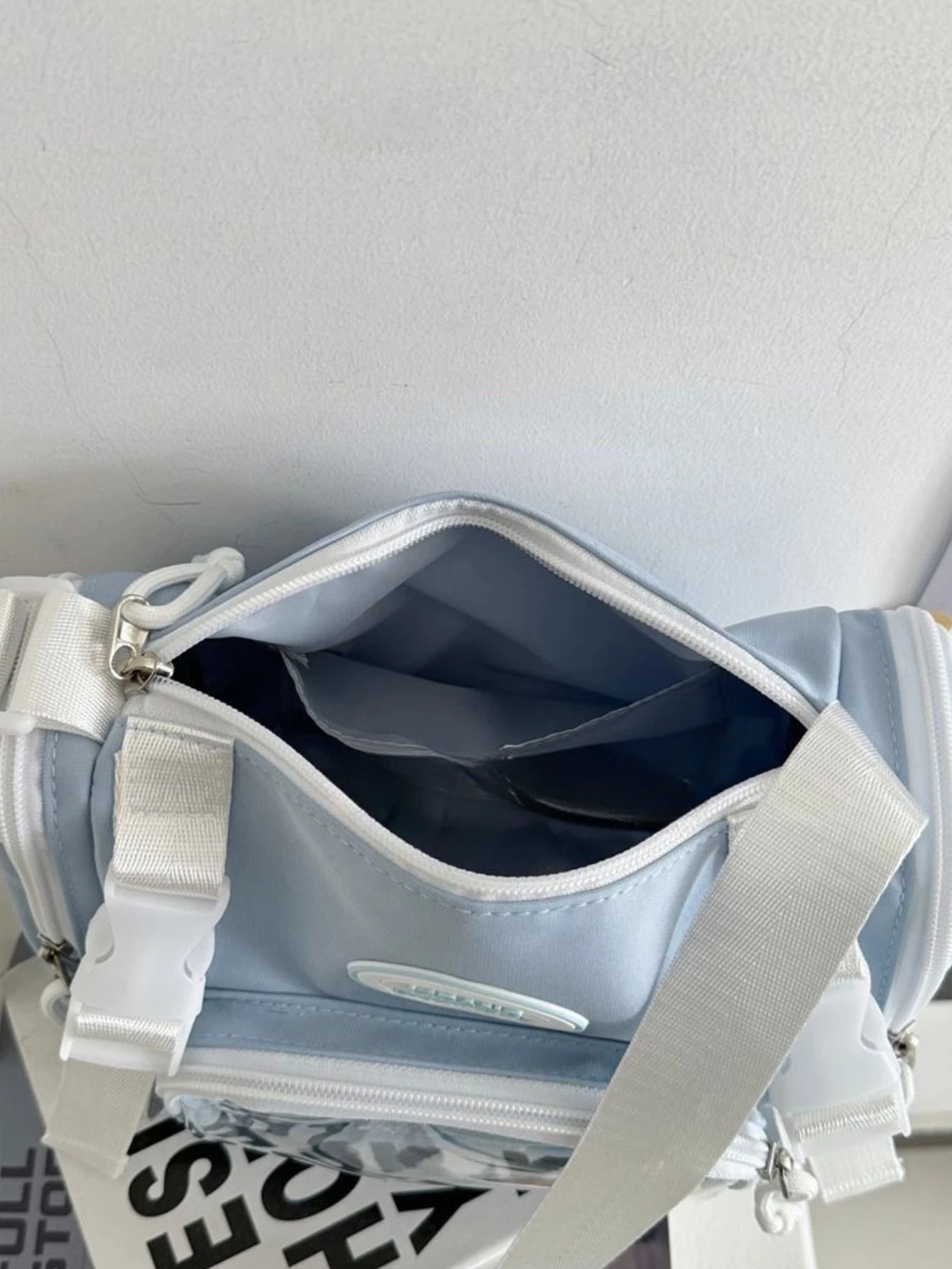 New Fashion 2025 Itabag Women Multipocket Clear Transparent Bag Summer Crossbody Bags Bucket Bag College Student Shoulder Bag