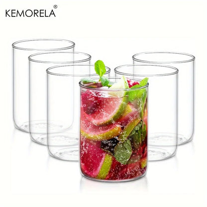 6/4PCS 15/19 Oz BPA Free Borosilicate Drinking Glasses Set Heat Resistant, Dishwasher Safe For Cocktail Whiskey Soda Water Beer