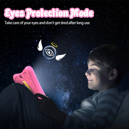 PRITOM Tablet for Kids 7 Inch Android 11 32 GB WiFi Bluetooth Dual Camera Educational Software Installed with Proof Case