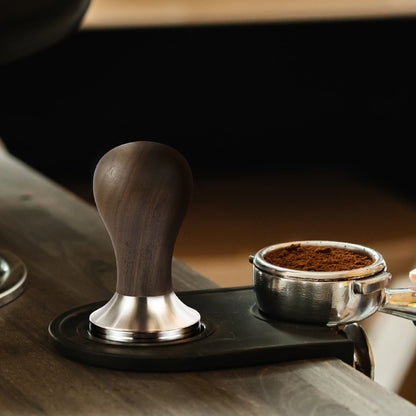 BioloMix Espresso Press Hammer 51mm Solid Wood with whole 304 Stainless Steel Base, suit CM7008