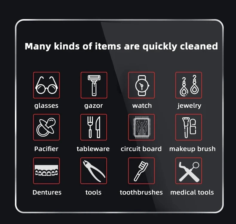 GENENG Ultrasonic Cleaner Ultrasound  Bath Dental Ultra Sonic Cleaning Machine 1.3L/2L/3.2L/6.5L/10L/15L/22L/30L