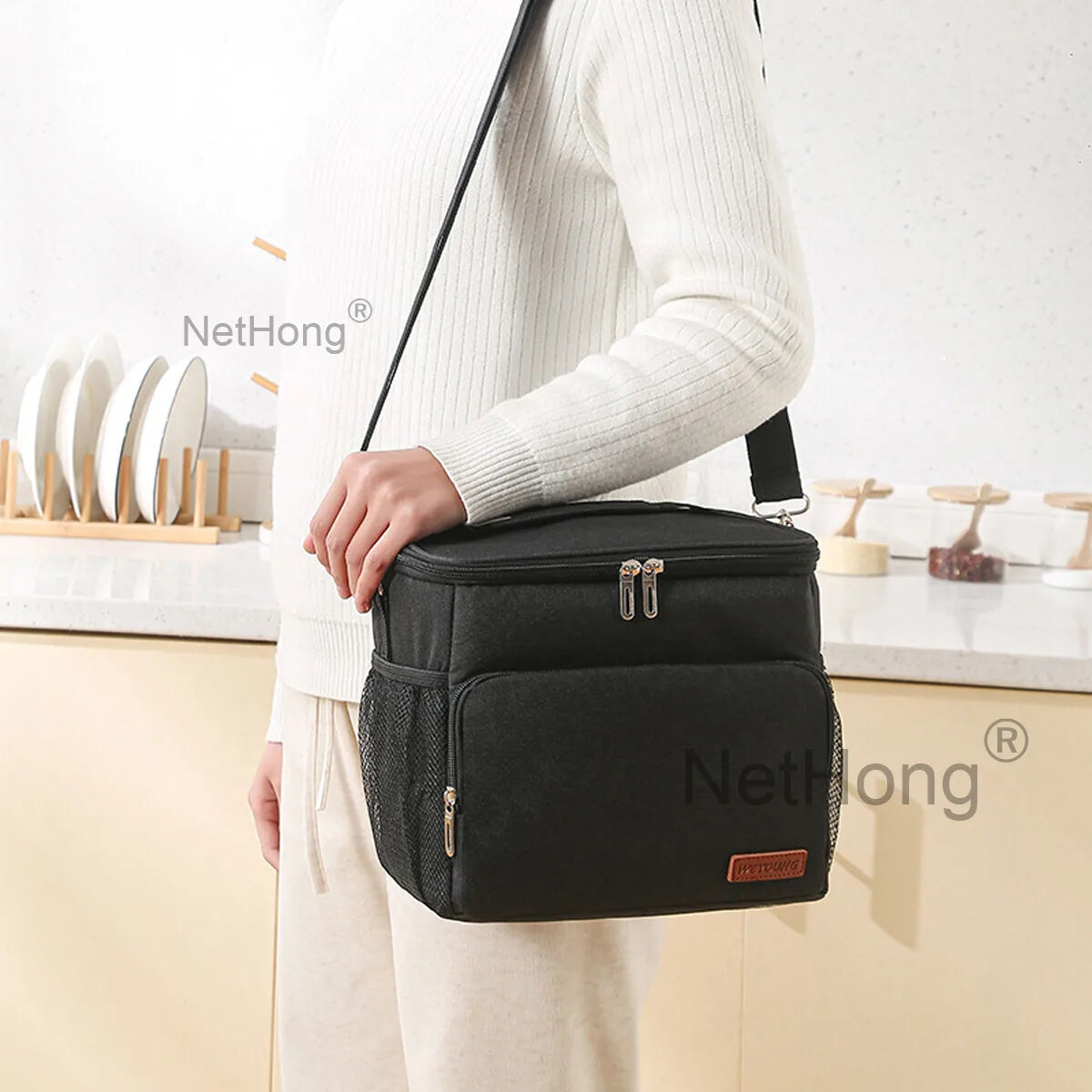 Bag, Insulated Cooler Bag Thermal Lunch Tote Bags For Men Women