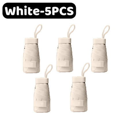 Mini UV Umbrella - Lightweight Folding Parasol Sunny Umbrella ,Reinforced Frame Portable Kids/Ladies' Sunshade Umbrella