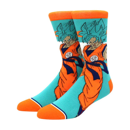 Dragon Ball Anime Socks - 5 Pairs Unisex Crew Socks for Men & Women