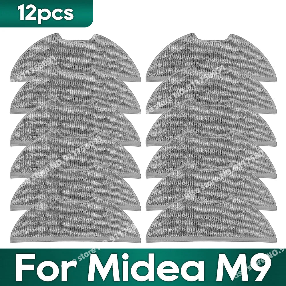 Compatible for Midea M9, EUREKA E10s, Obode A8 Vacuum Cleaner Accessories Main Side Brush Hepa Filter Mop Rag Replacement Parts