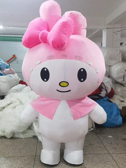 Giant Blue Stitch Inflatable Mascot Costume Disney Character Cosplay Costume Disney Advertising Fancy Dress Anime Adult Suits