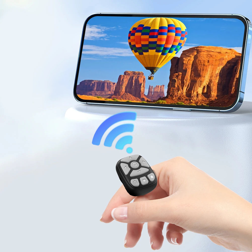 for TIK Tok Scrolling Ring Bluetooth-Compatible Selfie Stick Camera Controller Fingertip Selfie Video Controller for iPhone-iPad
